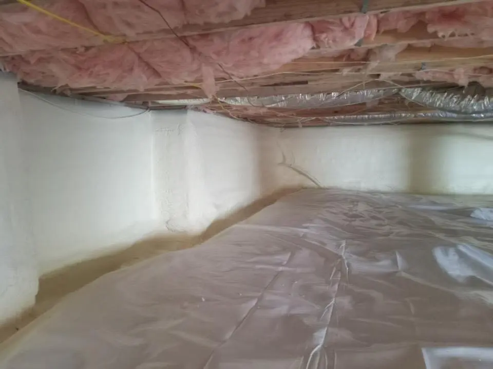 Crawl space encapsulation with closed-cell spray foam for Attic Insulation in Tamaqua